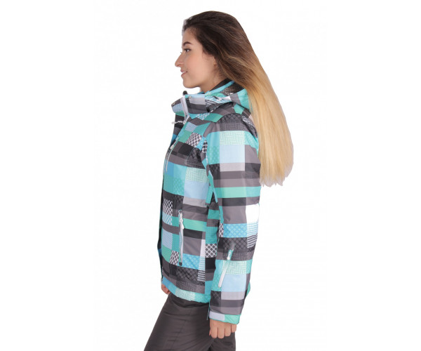 Женский зимний костюм горнолыжный бирюзового цвета 01784Br