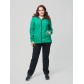 Костюм женский  большого размера зеленого цвета 02003Z