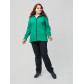 Костюм женский  большого размера зеленого цвета 02003Z