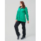 Костюм женский  большого размера зеленого цвета 02003Z