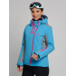 Горнолыжная куртка женская синего цвета 77033S