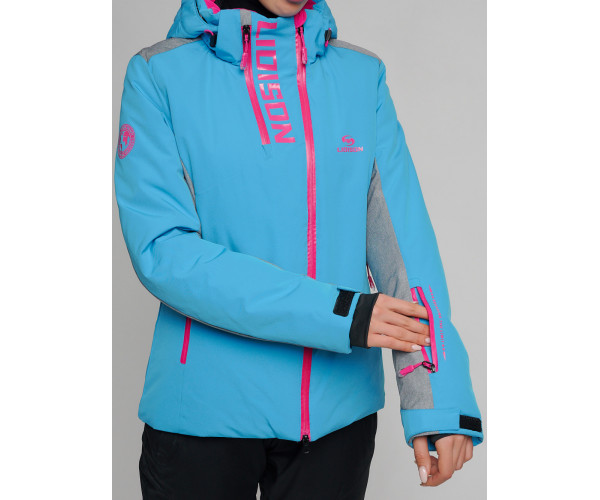 Горнолыжная куртка женская синего цвета 77033S