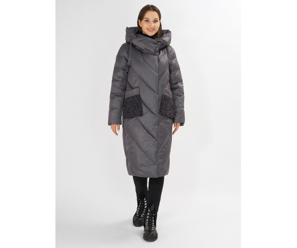 Куртка зимняя темно-серого цвета 72185TC