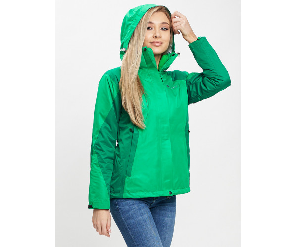 Куртка демисезонная 3 в 1 зеленого цвета 33213Z