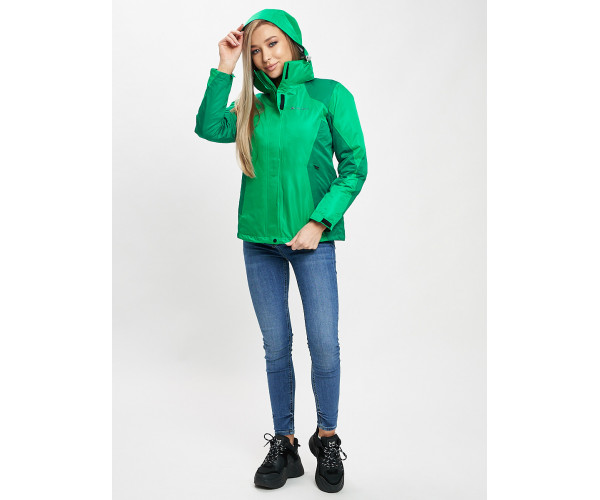 Куртка демисезонная 3 в 1 зеленого цвета 33213Z