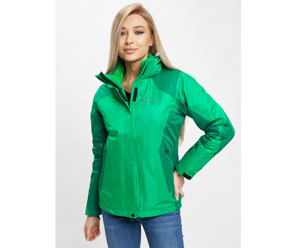 Куртка демисезонная 3 в 1 зеленого цвета 33213Z
