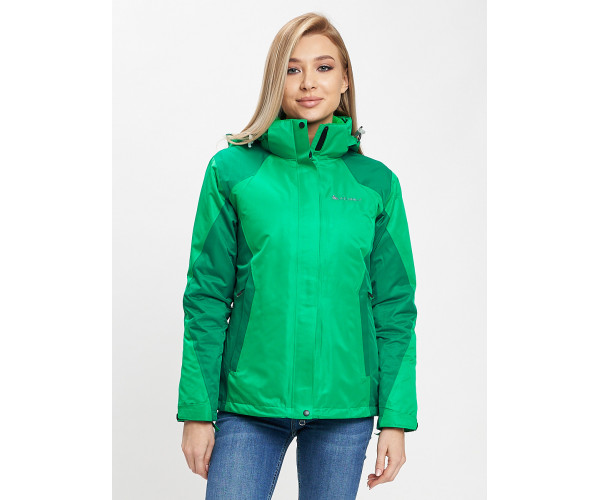 Куртка демисезонная 3 в 1 зеленого цвета 33213Z