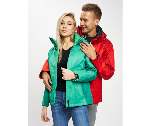 Куртка демисезонная 3 в 1 зеленого цвета 33213Z