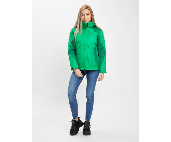 Куртка демисезонная 3 в 1 зеленого цвета 33213Z