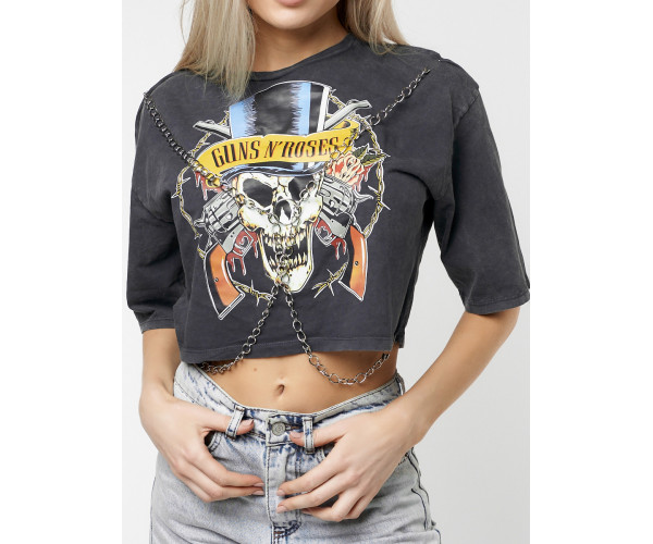 Топ футболка женская серого цвета 76012Sr