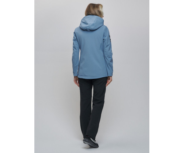 Костюм  женский голубого цвета 02034Gl