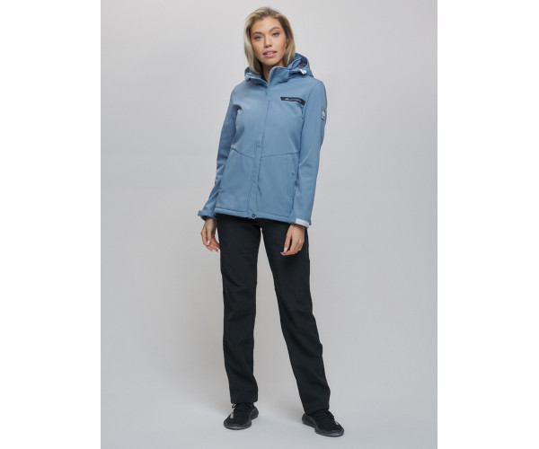 Костюм  женский голубого цвета 02034Gl