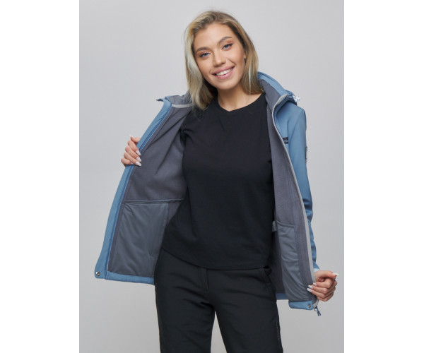 Костюм  женский голубого цвета 02034Gl