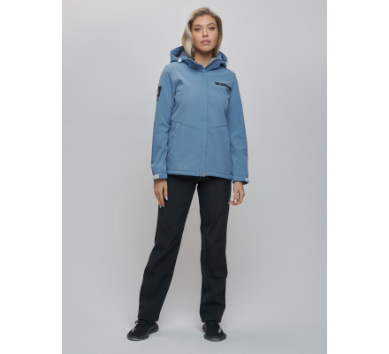 Костюм  женский голубого цвета 02034Gl