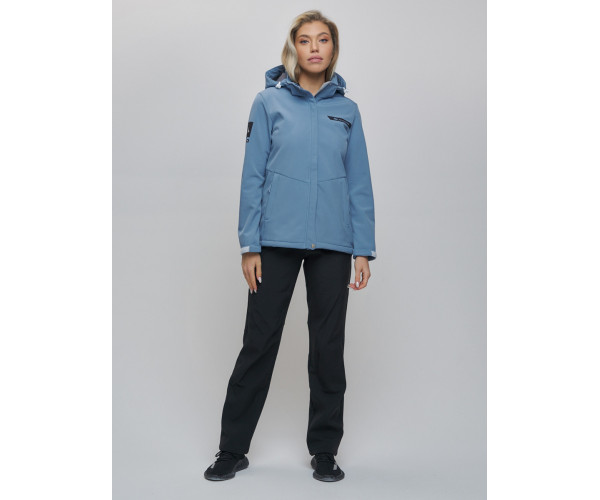 Костюм  женский голубого цвета 02034Gl