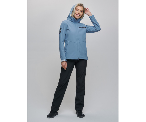 Костюм  женский голубого цвета 02034Gl