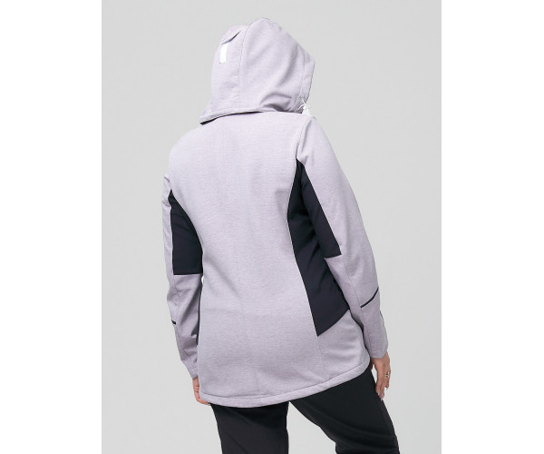 Ветровка  большого размера серого цвета 2036-1Sr