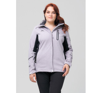 Ветровка  большого размера серого цвета 2036-1Sr