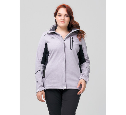 Ветровка  большого размера серого цвета 2036-1Sr