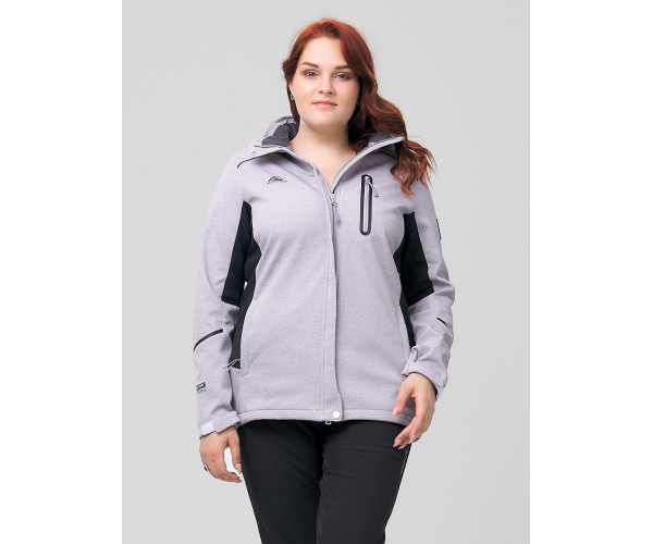 Ветровка  большого размера серого цвета 2036-1Sr