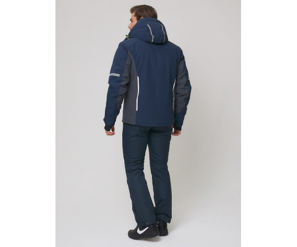 Мужская зимняя горнолыжная куртка  темно-синего цвета 1971TS