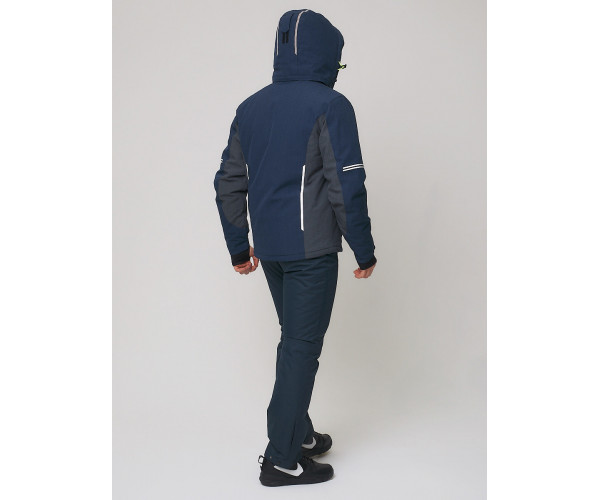 Мужская зимняя горнолыжная куртка  темно-синего цвета 1971TS