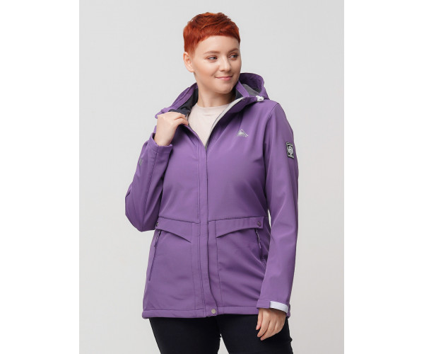 Ветровка  bigsize фиолетового цвета 2032-1F