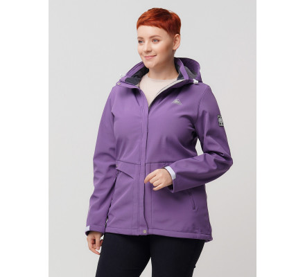 Ветровка  bigsize фиолетового цвета 2032-1F