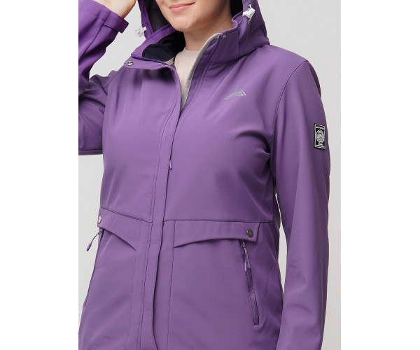 Ветровка  bigsize фиолетового цвета 2032-1F