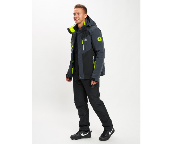 Горнолыжный костюм мужской черного цвета 077012Ch