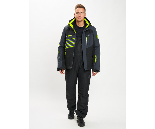 Горнолыжный костюм мужской черного цвета 077012Ch