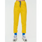 Спортивные брюки женские желтого цвета 1307J