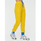Спортивные брюки женские желтого цвета 1307J