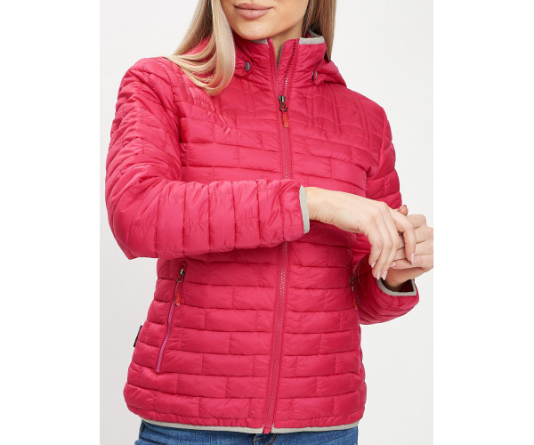 Стеганная куртка розового цвета 33315R