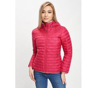 Стеганная куртка розового цвета 33315R