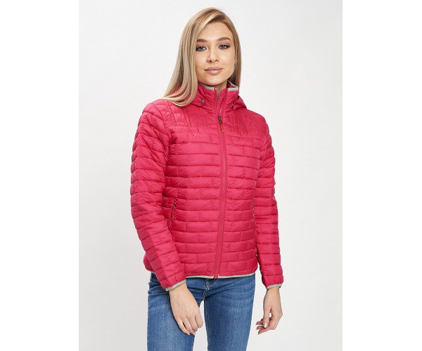 Стеганная куртка розового цвета 33315R
