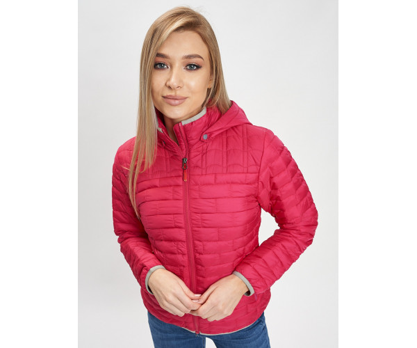 Стеганная куртка розового цвета 33315R