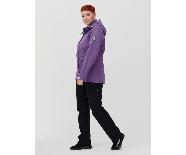 Костюм  bigsize фиолетового цвета 02032-1F