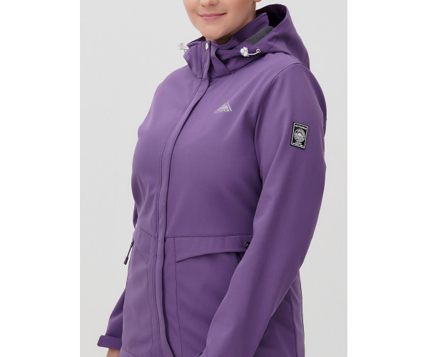 Костюм  bigsize фиолетового цвета 02032-1F