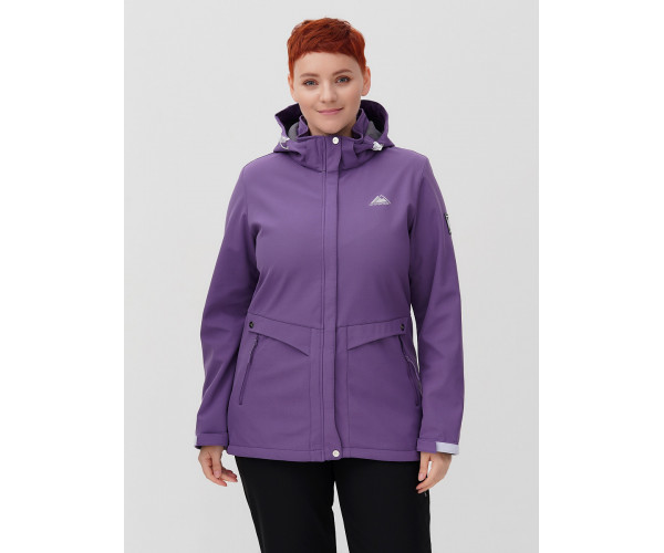 Костюм  bigsize фиолетового цвета 02032-1F