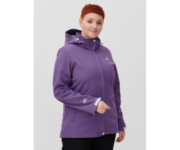 Костюм  bigsize фиолетового цвета 02032-1F