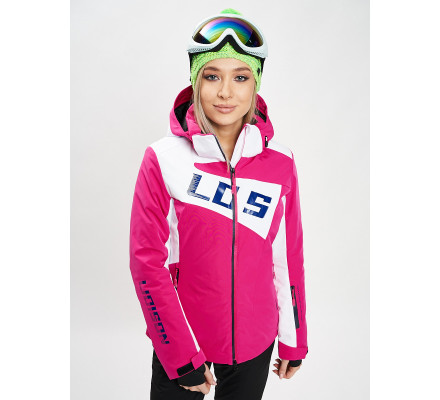 Горнолыжная куртка женская розового цвета 77030R