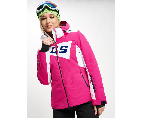 Горнолыжная куртка женская розового цвета 77030R