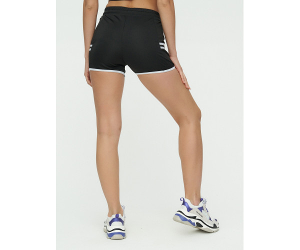 Спортивные шорты женские черного цвета 3010Ch