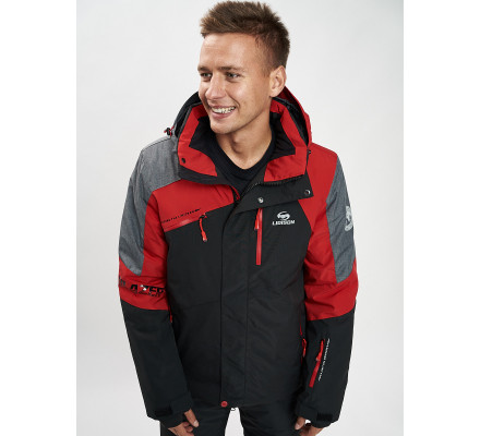 Горнолыжная куртка мужская красного цвета 77013Kr