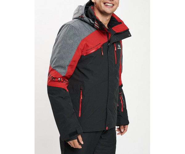 Горнолыжная куртка мужская красного цвета 77013Kr