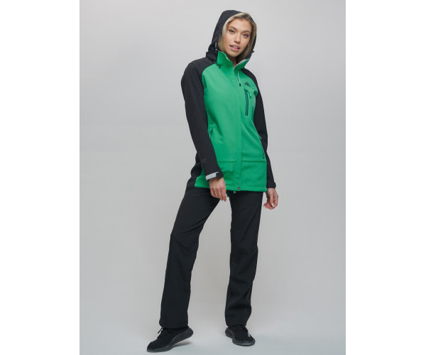 Костюм  женский зеленого цвета 02030Z