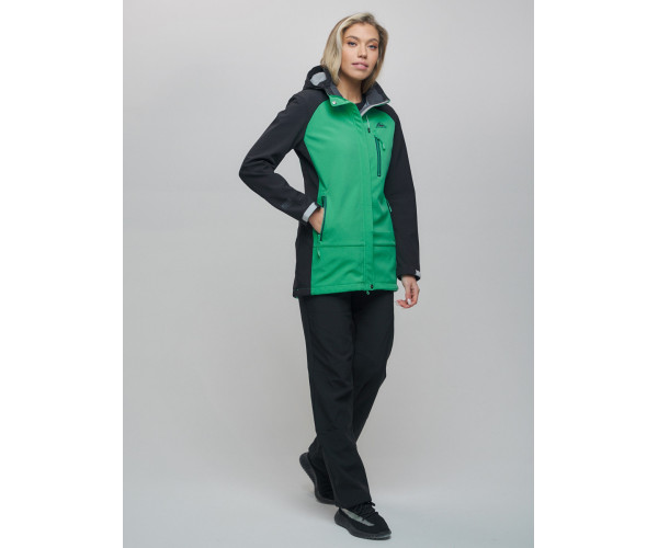 Костюм  женский зеленого цвета 02030Z