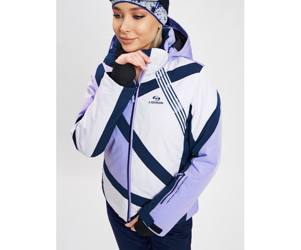 Горнолыжная куртка женская фиолетового цвета 77031F