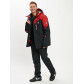 Горнолыжная куртка мужская большого размера красного цвета 77029Kr
